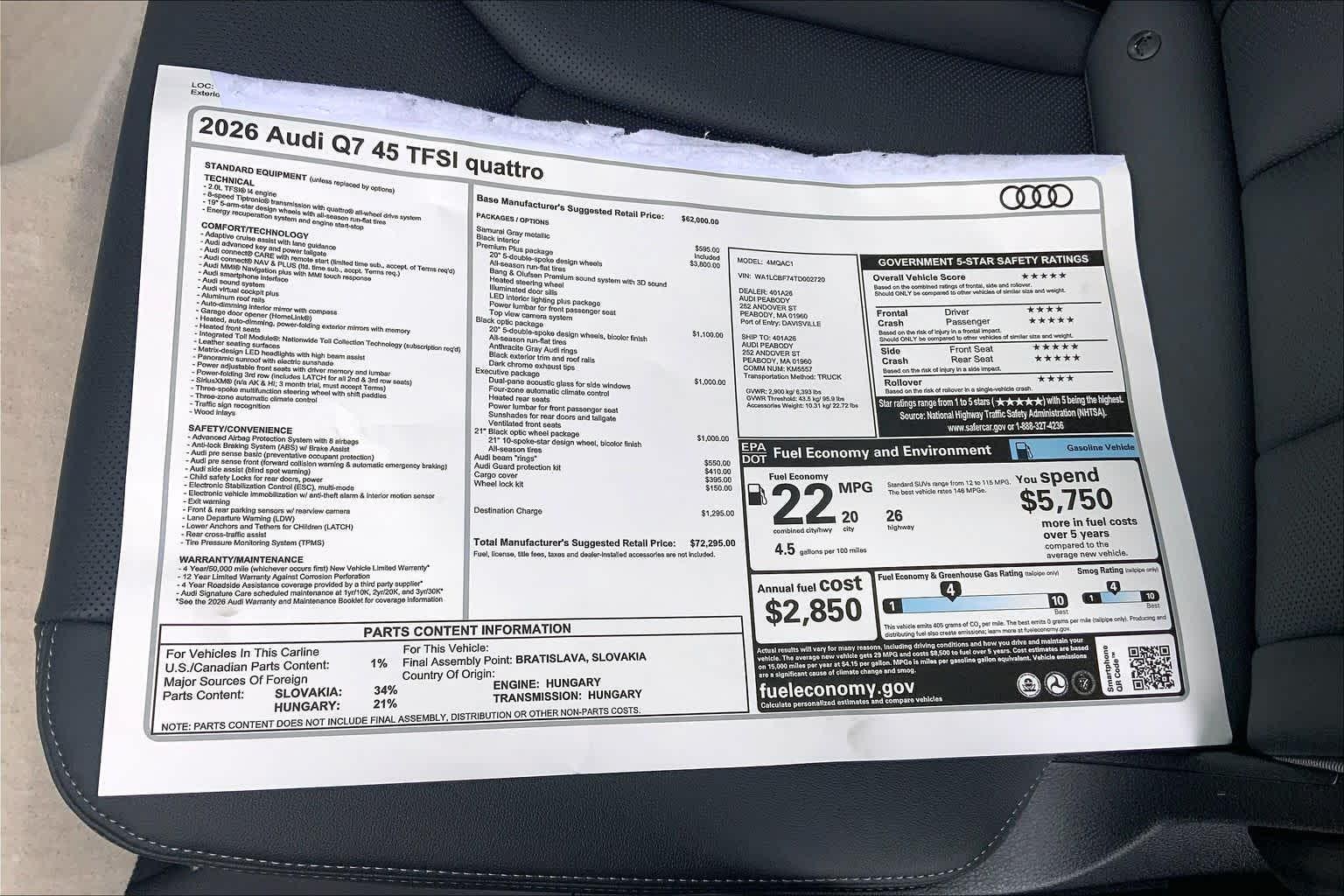 2026 Audi Q7 Premium Plus - Photo 18