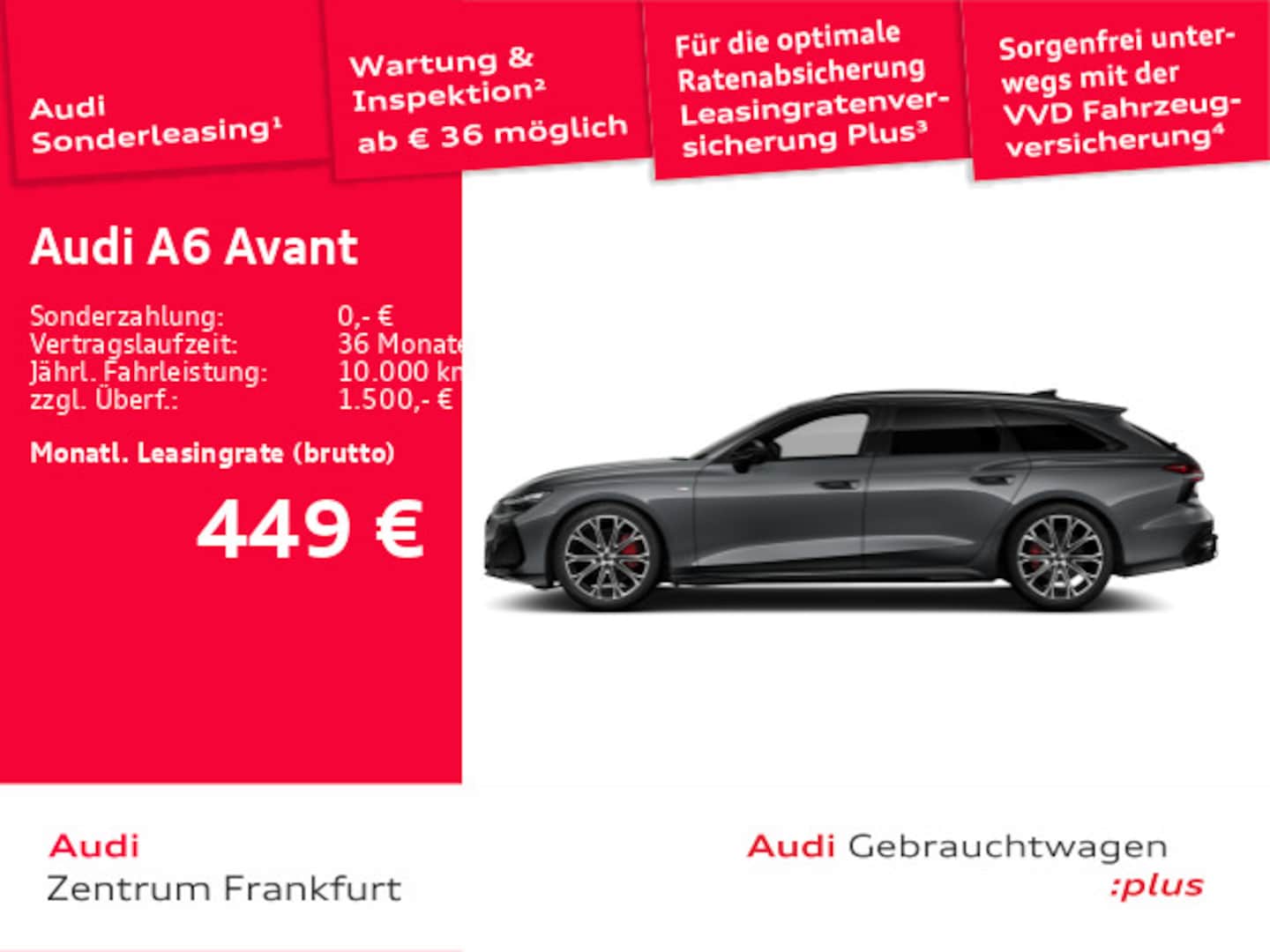 Bild über Audi A6 Avant TFSI 150 kW S tronic - für weitere Informationen kontaktieren Sie den Audi Partner