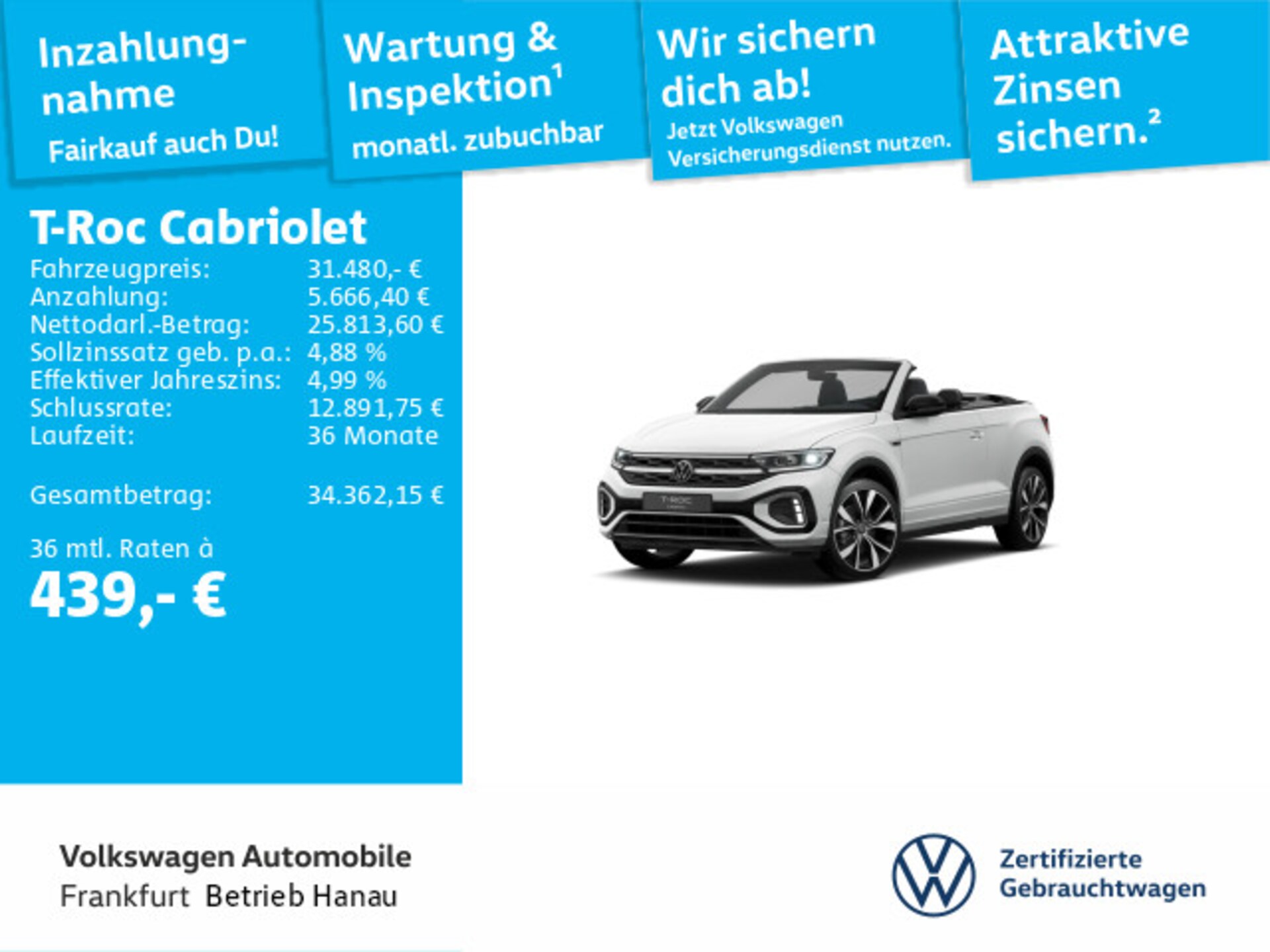 Volkswagen T-Roc Cabriolet R-Line