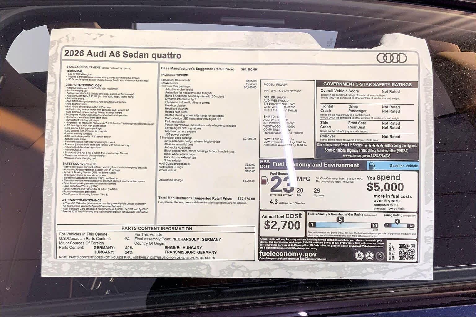 2026 Audi A6 Premium Plus - Photo 19