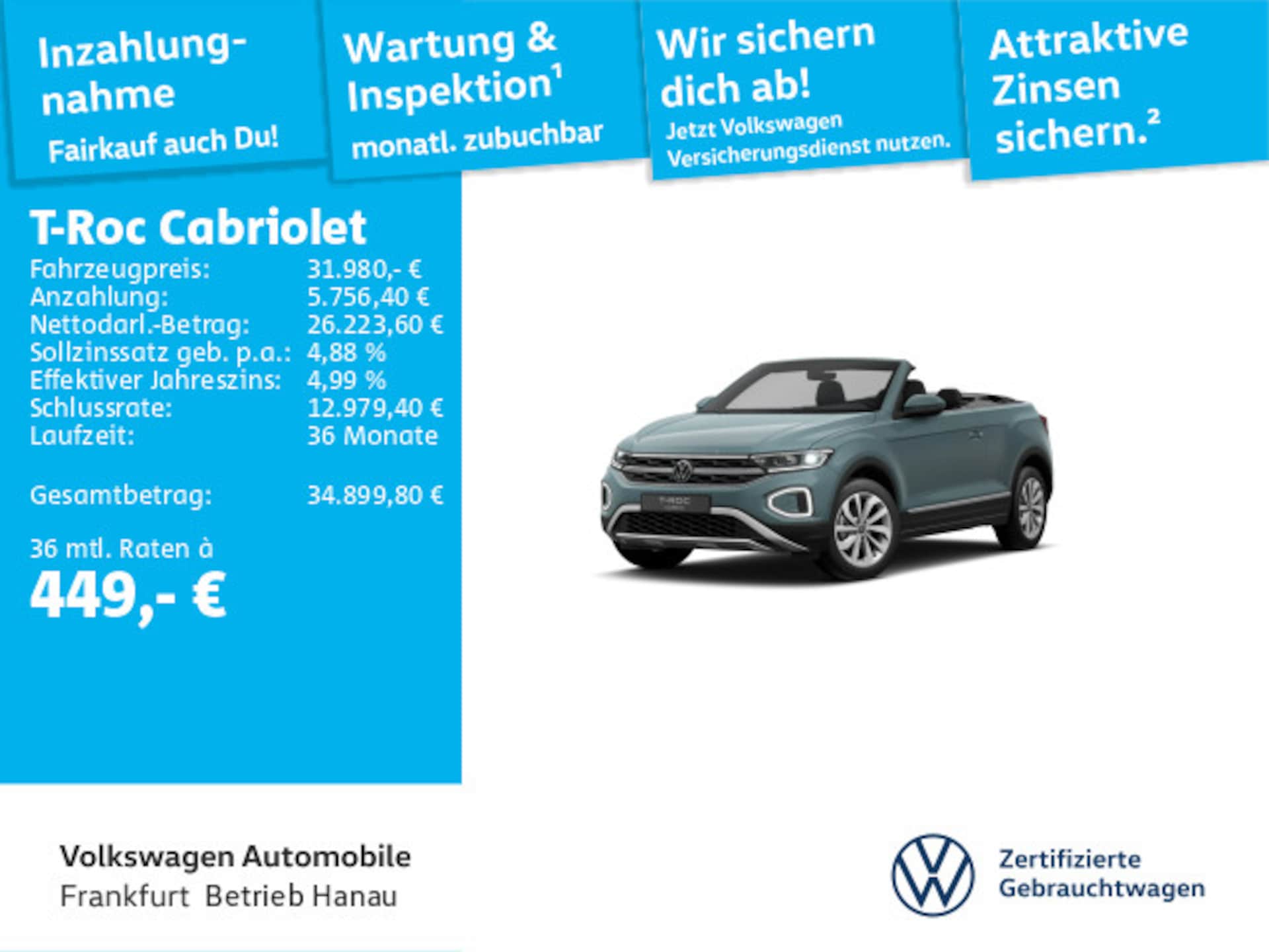 Volkswagen T-Roc Cabriolet Style