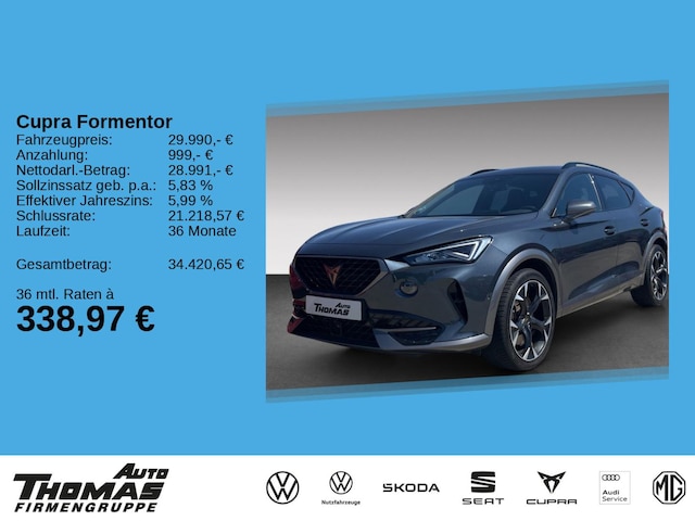 CUPRA Formentor VZ 2.0 TSI 4DRIVE DSG LED+ACC (BN28633)