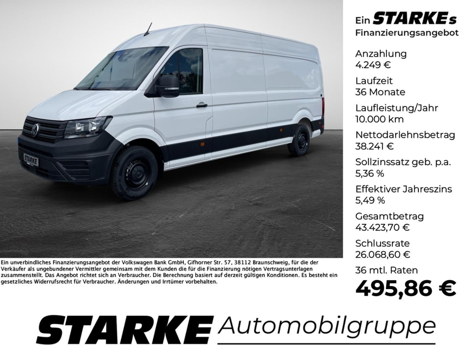 Volkswagen Crafter Kasten langer Radstand