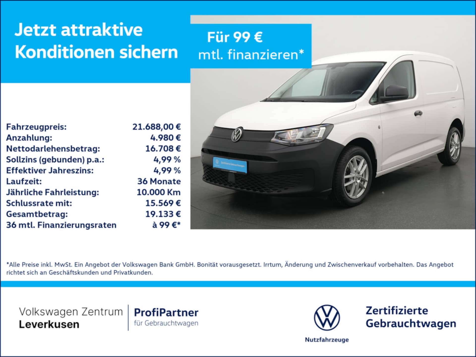 Volkswagen Caddy Cargo EcoProfi