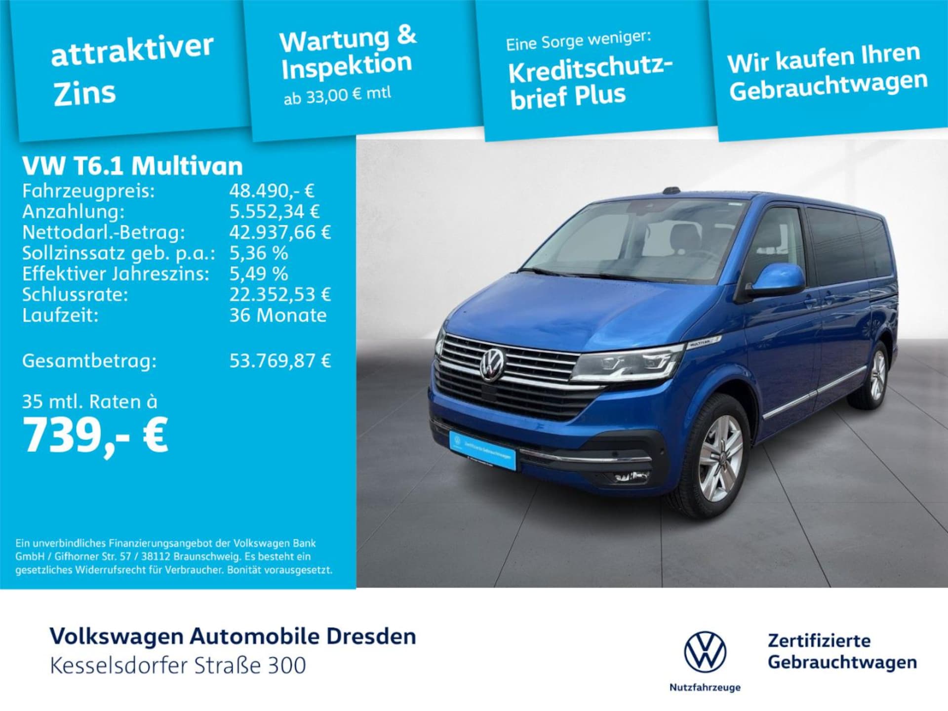 Volkswagen T6.1 Multivan Comfortline
