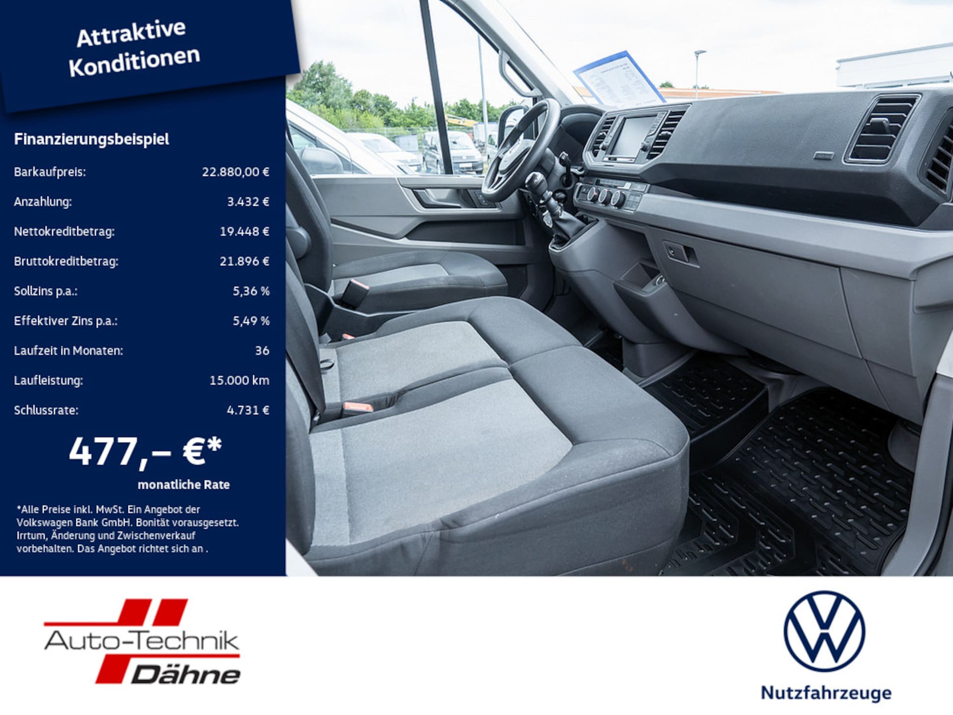 Volkswagen Crafter Kasten langer Radstand