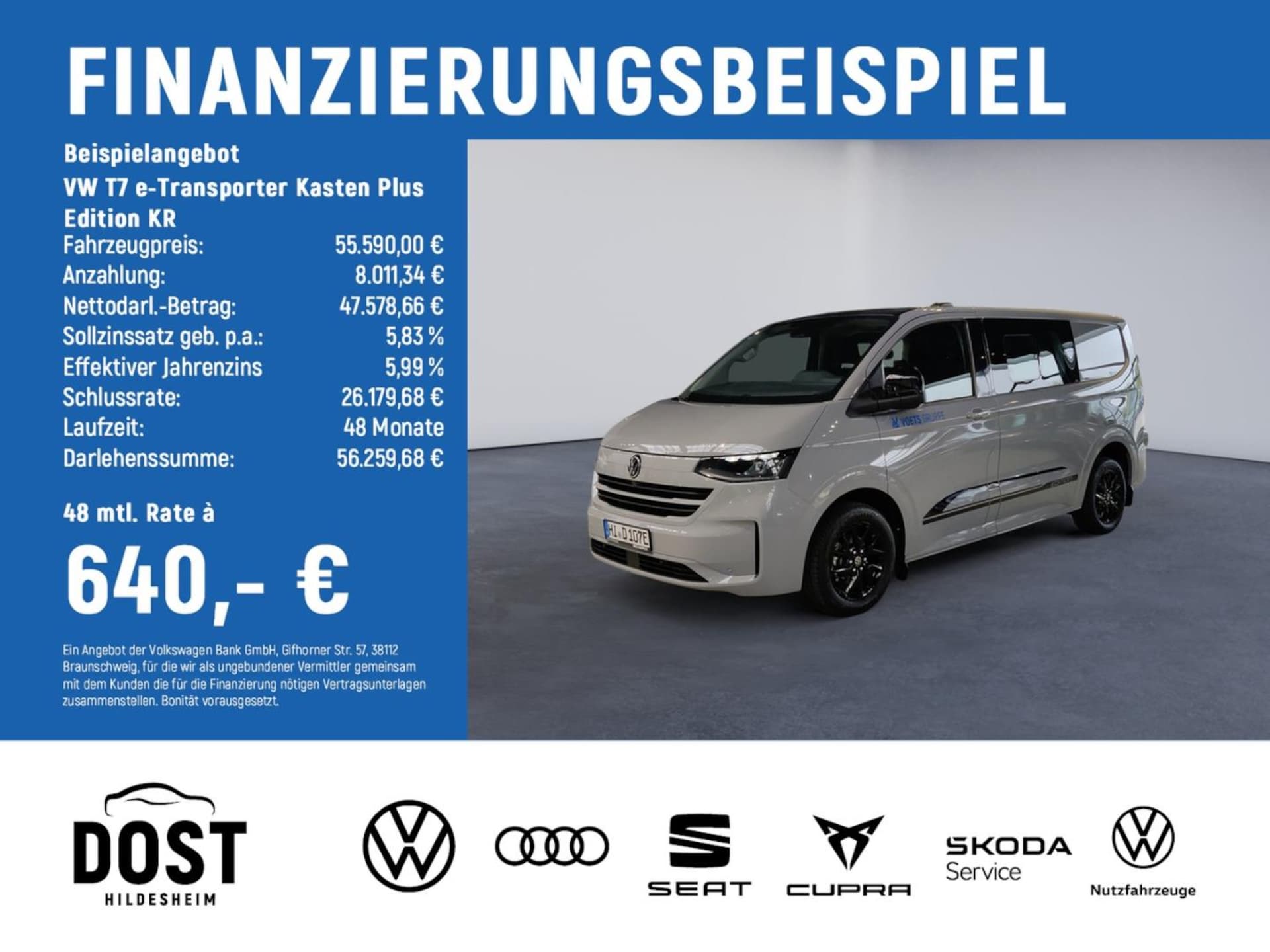 Volkswagen Transporter Pritschenwagen Doppelkabine