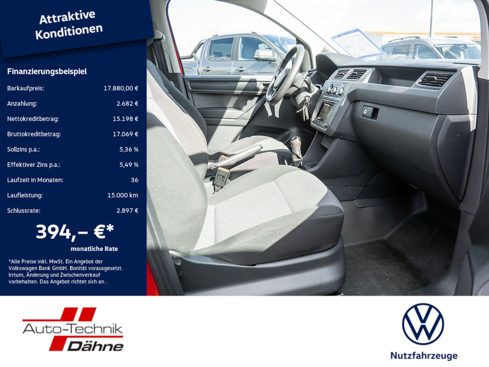 Volkswagen Caddy Maxi Kasten Basis-Modell