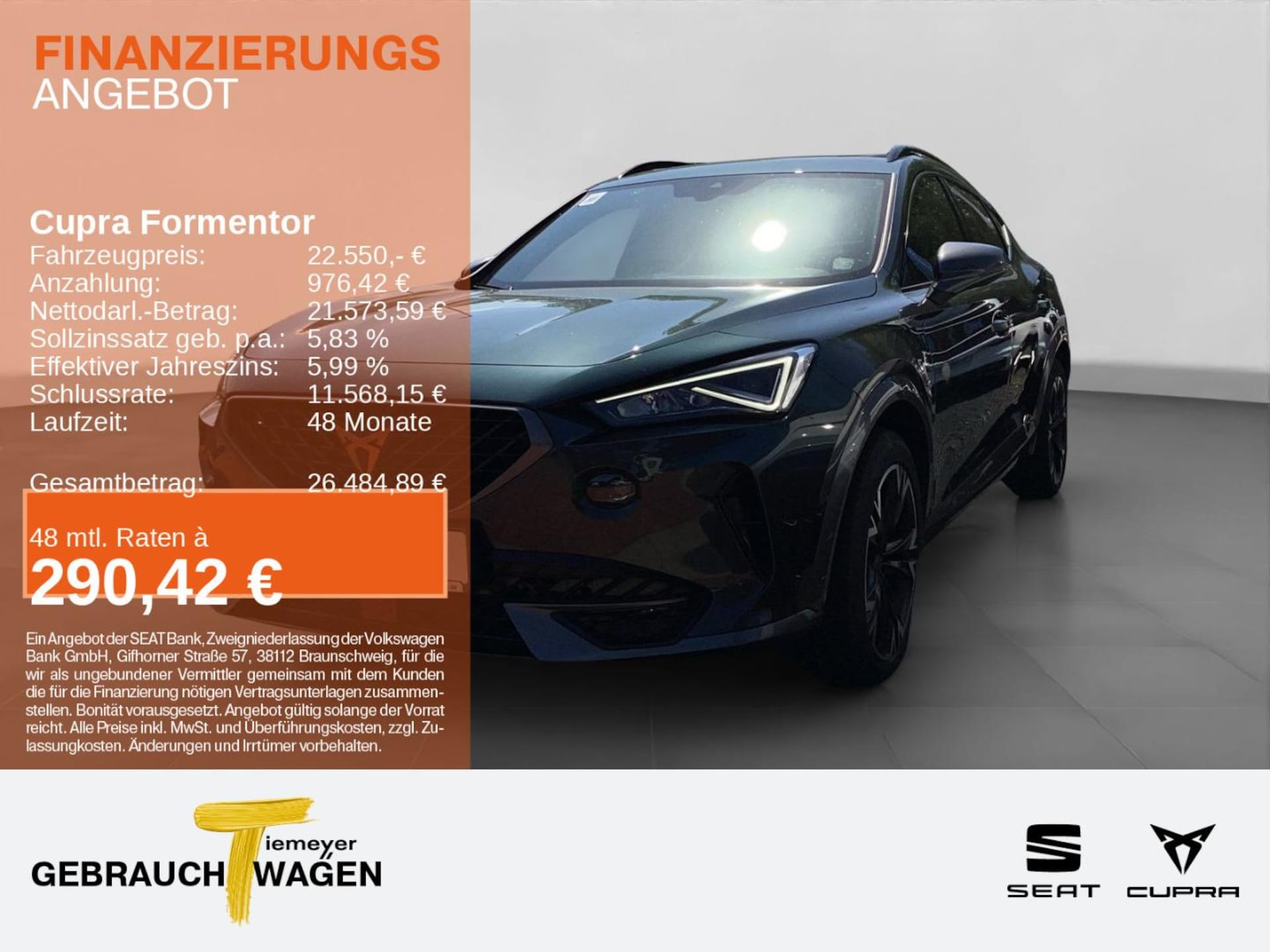 Cupra Formentor 2022 — Formentor eHybrid PANO eSITZE KAMERA NAVI+ FULL-LINK
