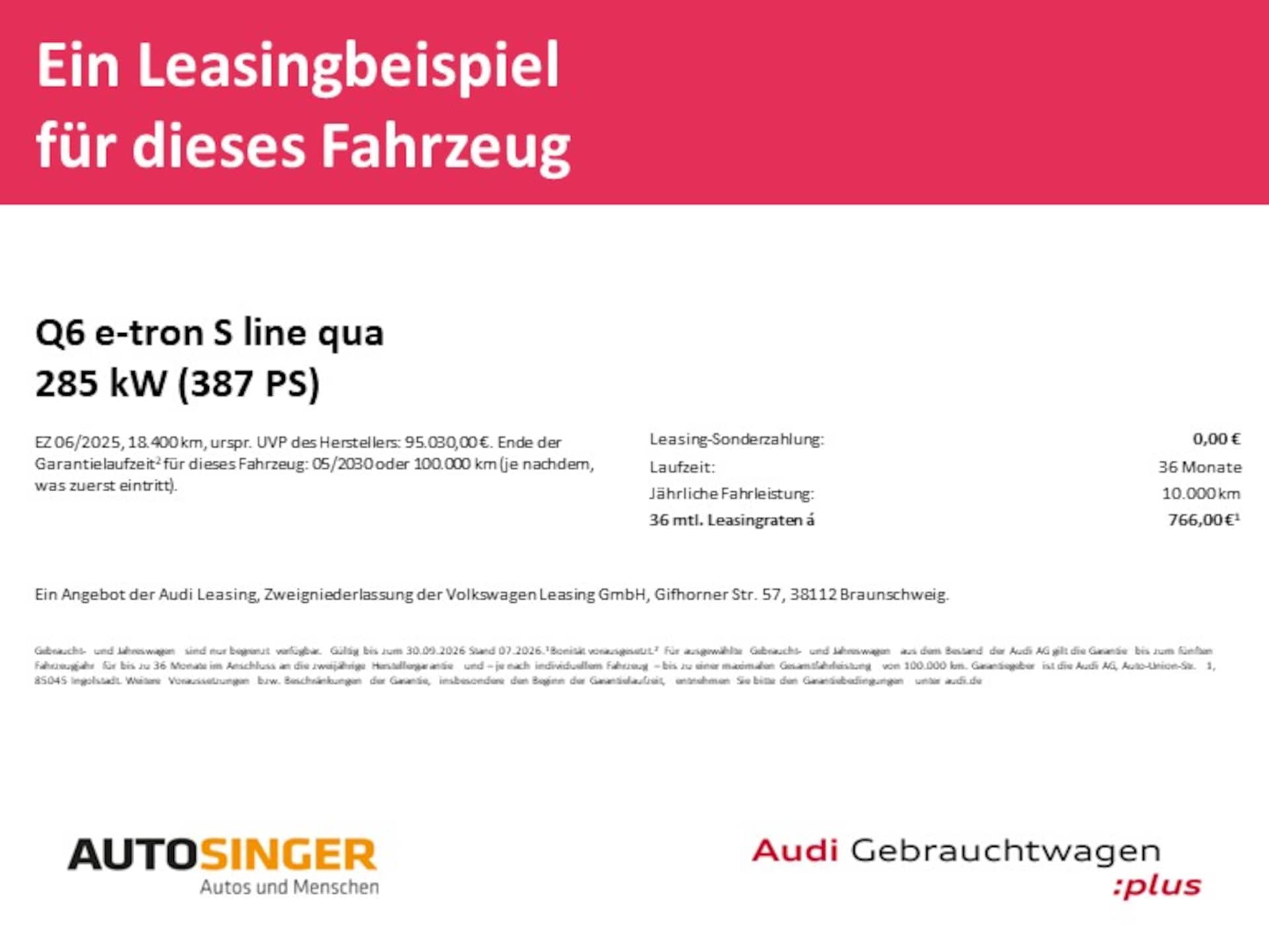 Audi Q6 SUV e-tron