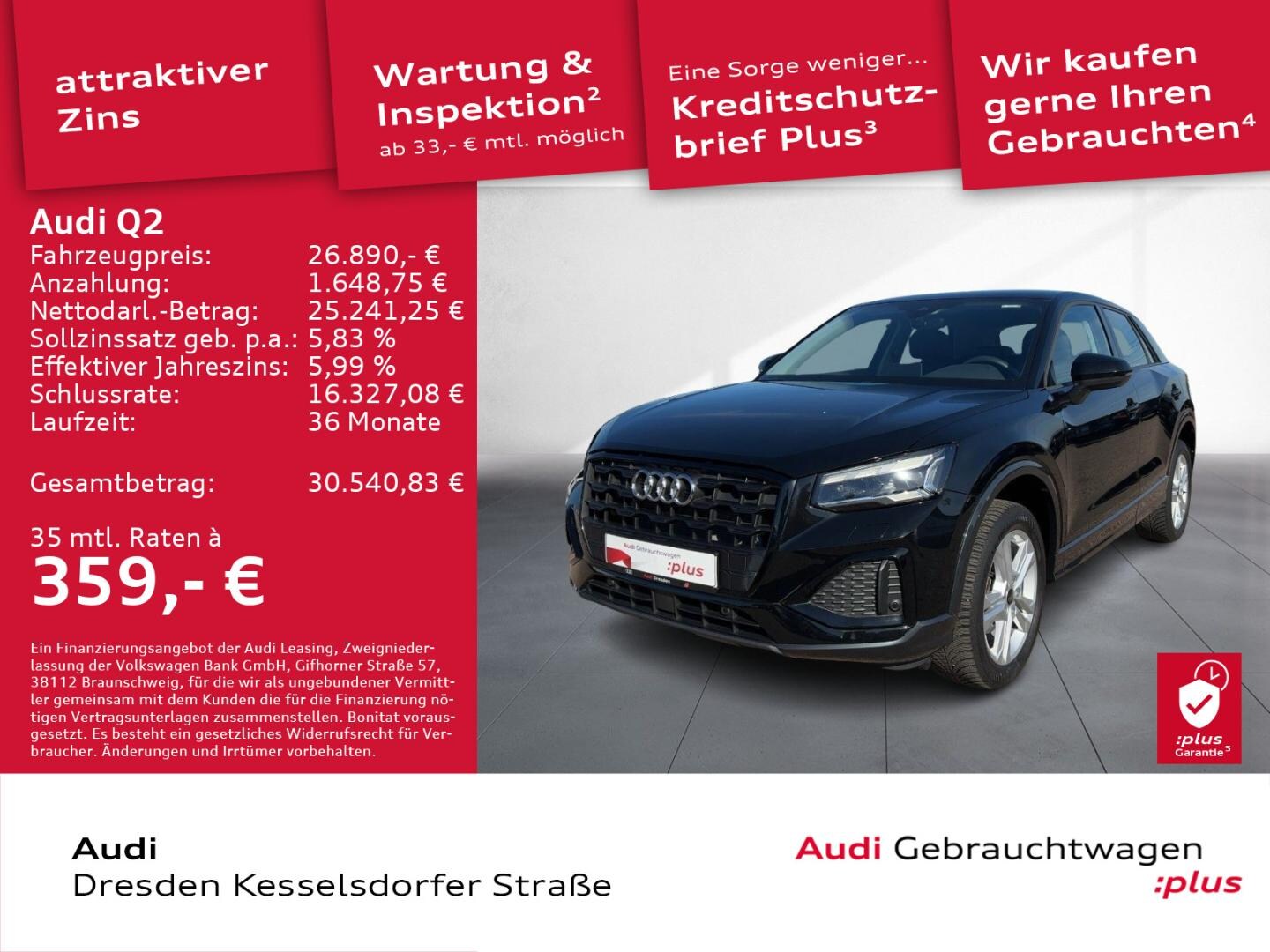 Bild über Audi Q2 advanced 35 TFSI S tronic - für weitere Informationen kontaktieren Sie den Audi Partner