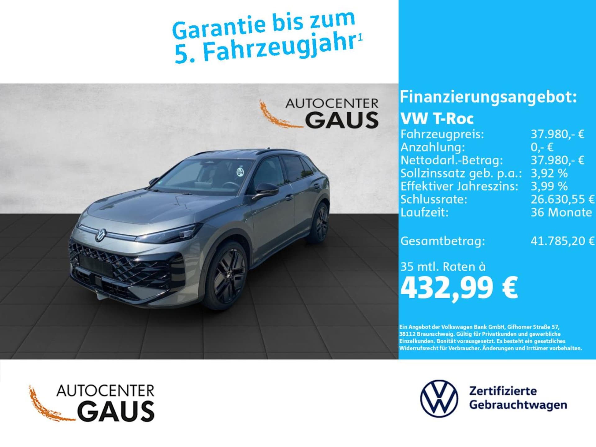 Volkswagen T-Roc R-Line