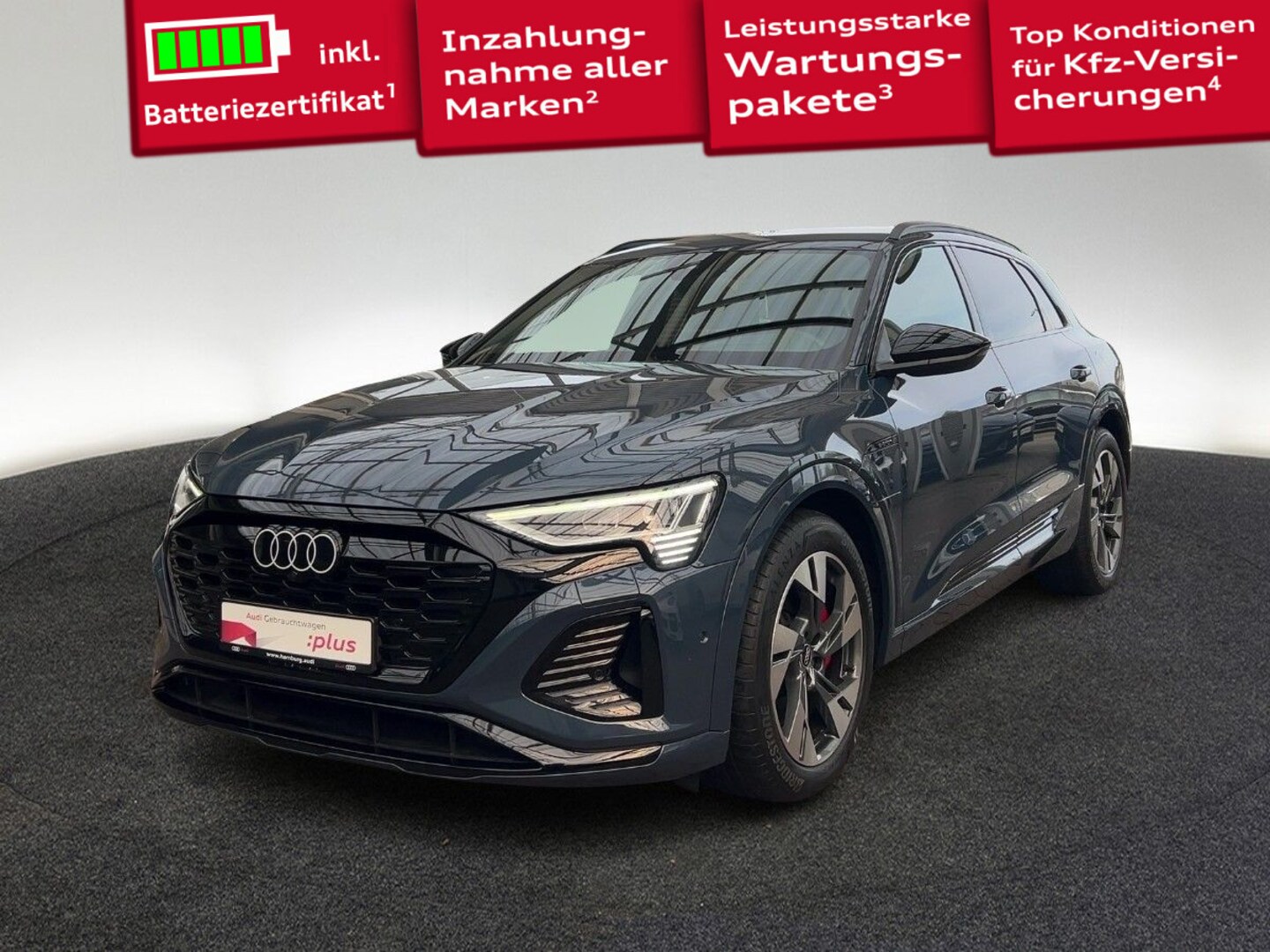 Bild über Audi Q8 e-tron S line 50 e-tron quattro - für weitere Informationen kontaktieren Sie den Audi Partner