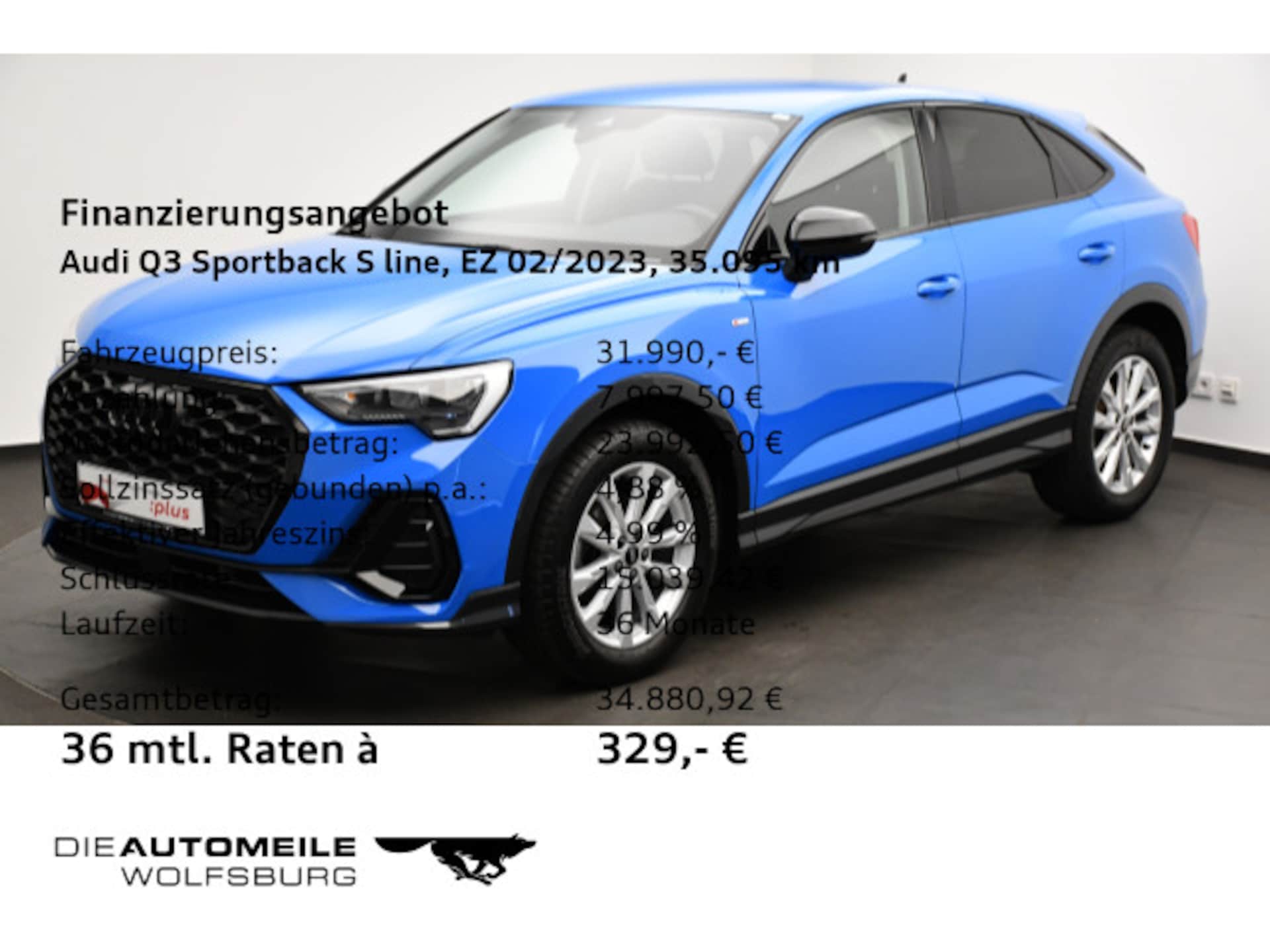 Audi Q3 Sportback S line