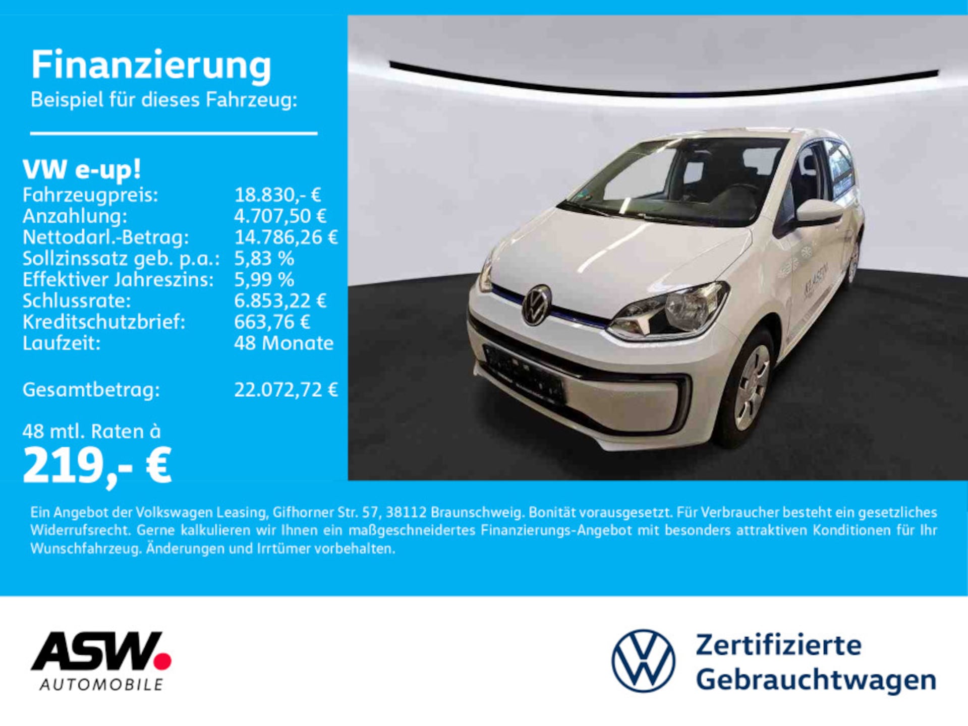 Volkswagen e-up! 2023