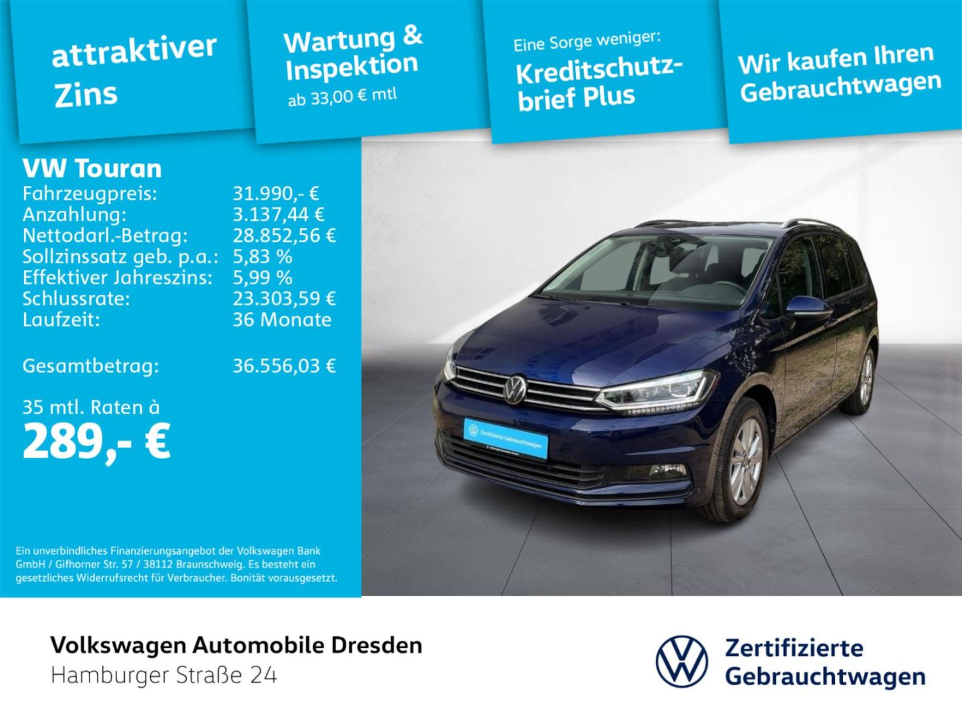 Volkswagen Touran Comfortline