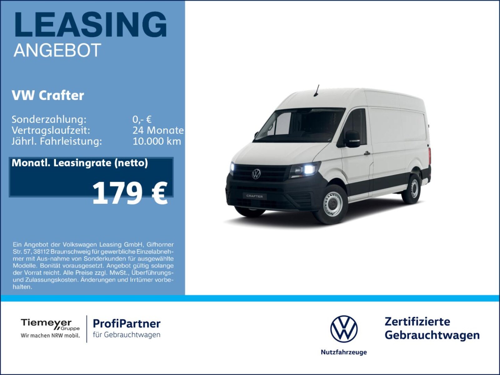 Volkswagen Crafter Kasten mittlerer Radstand