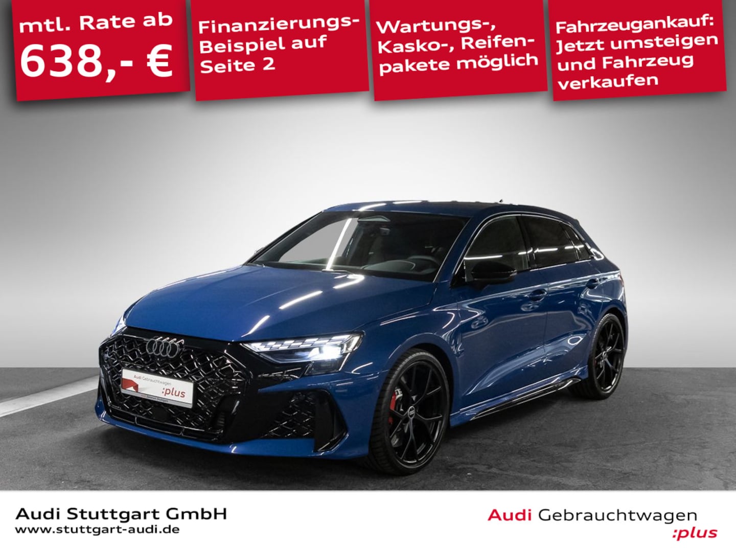 Bild über Audi RS 3 Sportback TFSI quattro 294 kW S tronic - für weitere Informationen kontaktieren Sie den Audi Partner