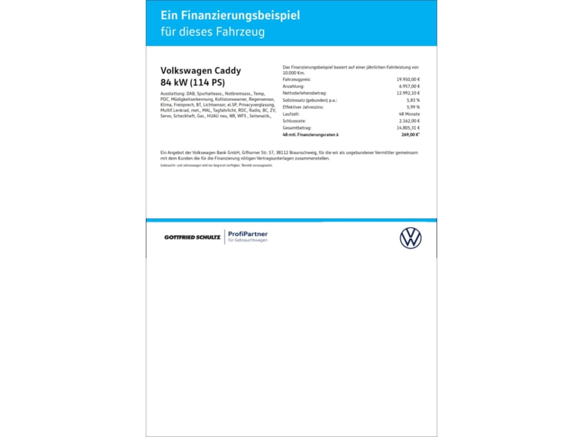 Volkswagen Caddy Basis-Modell