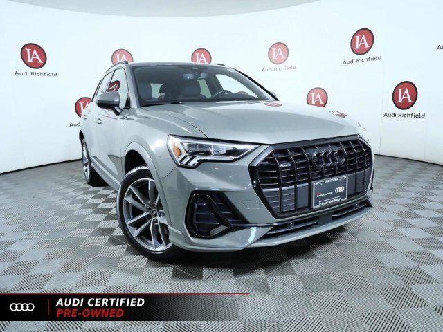 Certified 2025 Audi Q3 S Line Premium with VIN WA1DECF39S1096739 for sale in Richfield, Minnesota