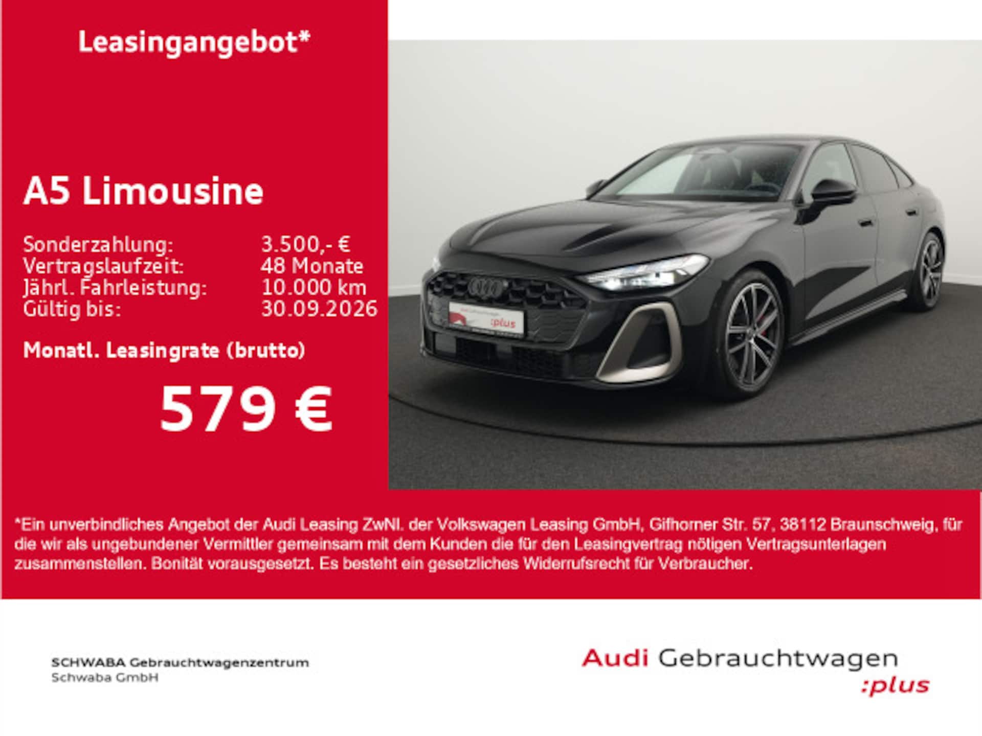 Audi A5 Limousine e-hybrid edition one