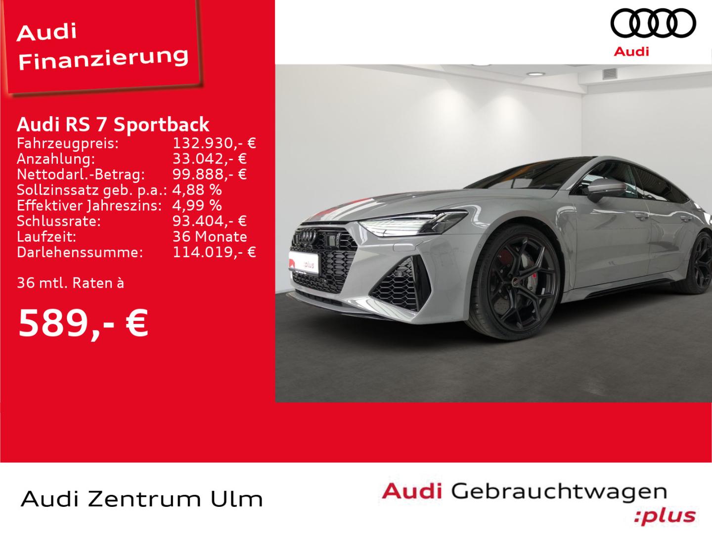 Image about Audi RS 7 Sportback quattro tiptronic