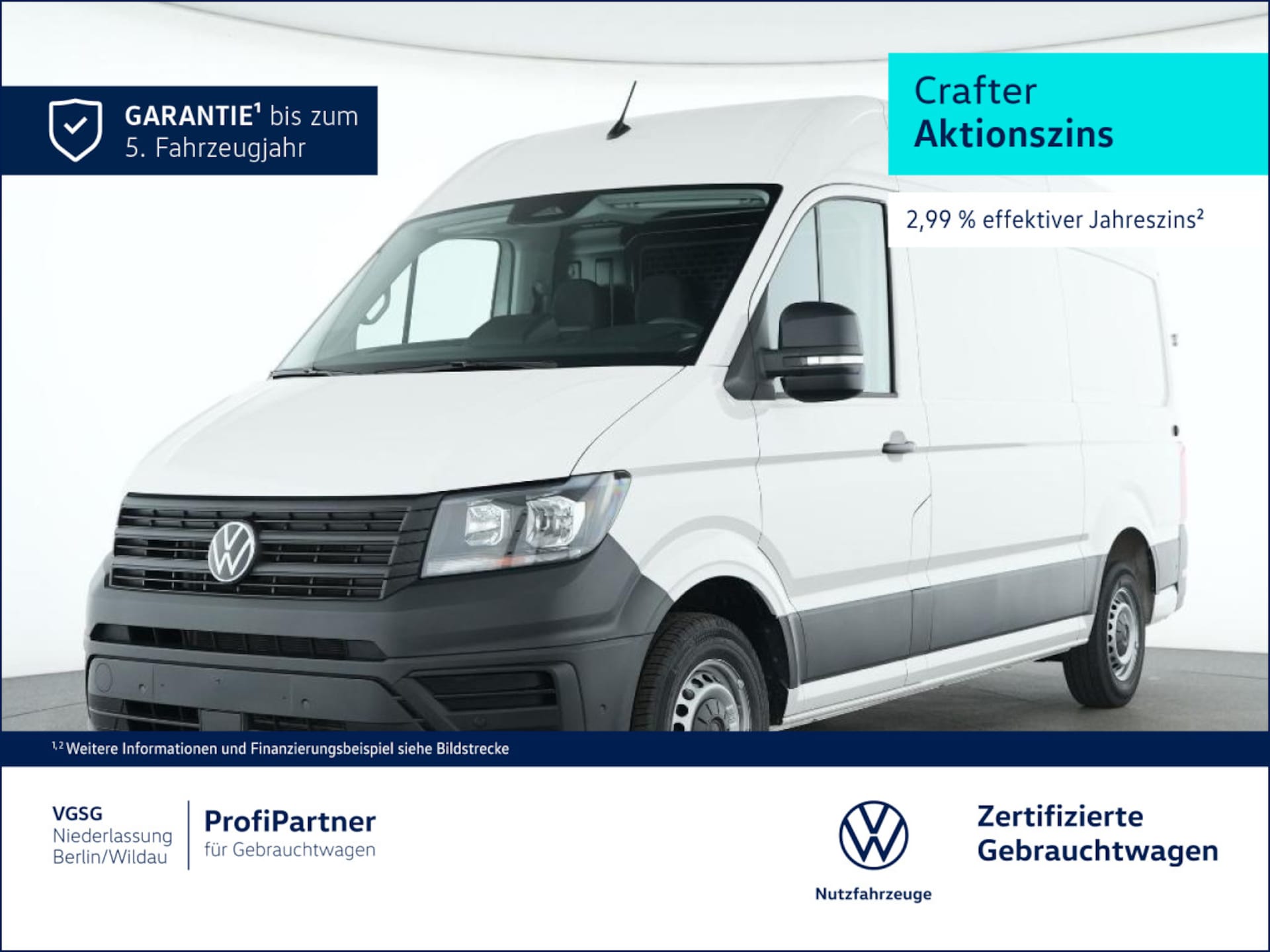 Volkswagen Crafter Kasten kurzer Radstand