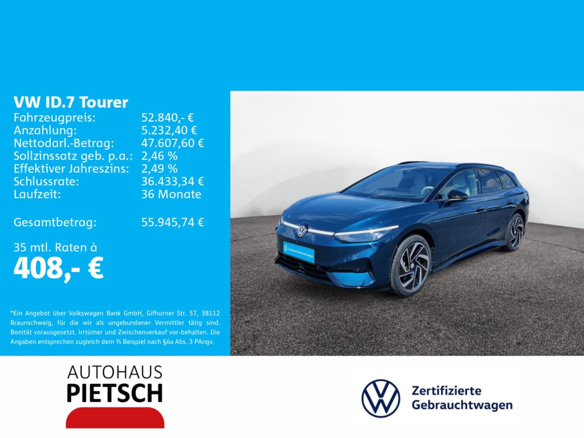 Volkswagen ID.7 Tourer Pro