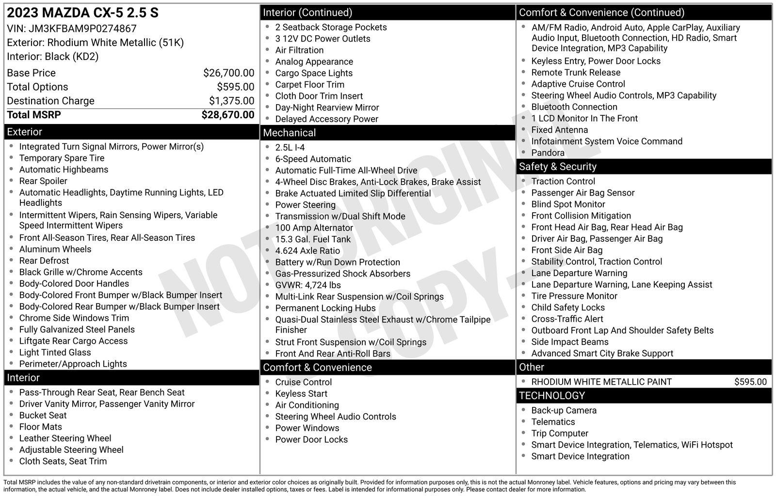 2023 Mazda CX-5 S Auto AWD's photo