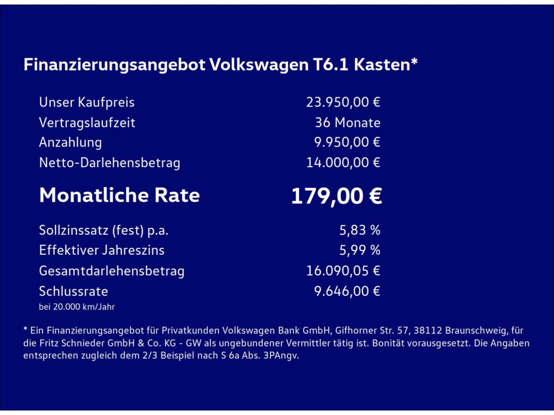 Volkswagen T6.1 Transporter Kasten kurzer Radstand