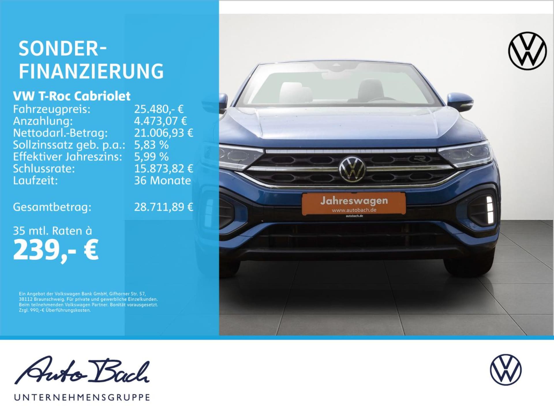 Volkswagen T-Roc Cabriolet R-Line