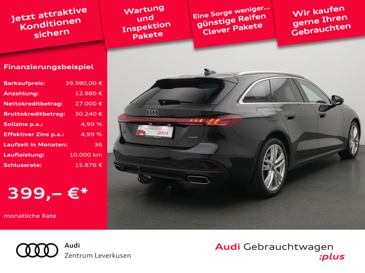Bild über Audi A5 Avant e-hybrid e-hybrid quattro 220 kW S tronic - für weitere Informationen kontaktieren Sie den Audi Partner