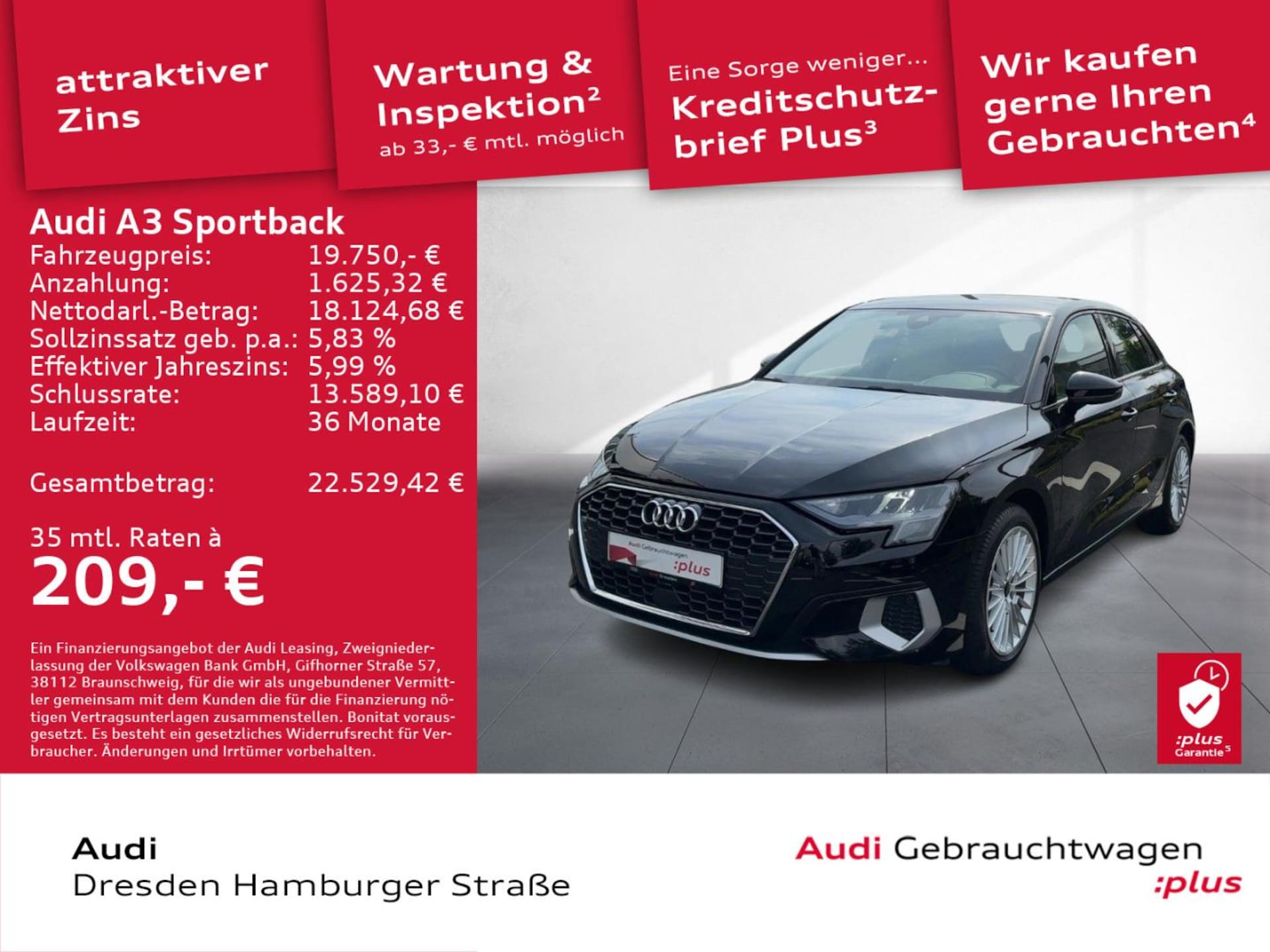 Audi A3 Sportback Advanced