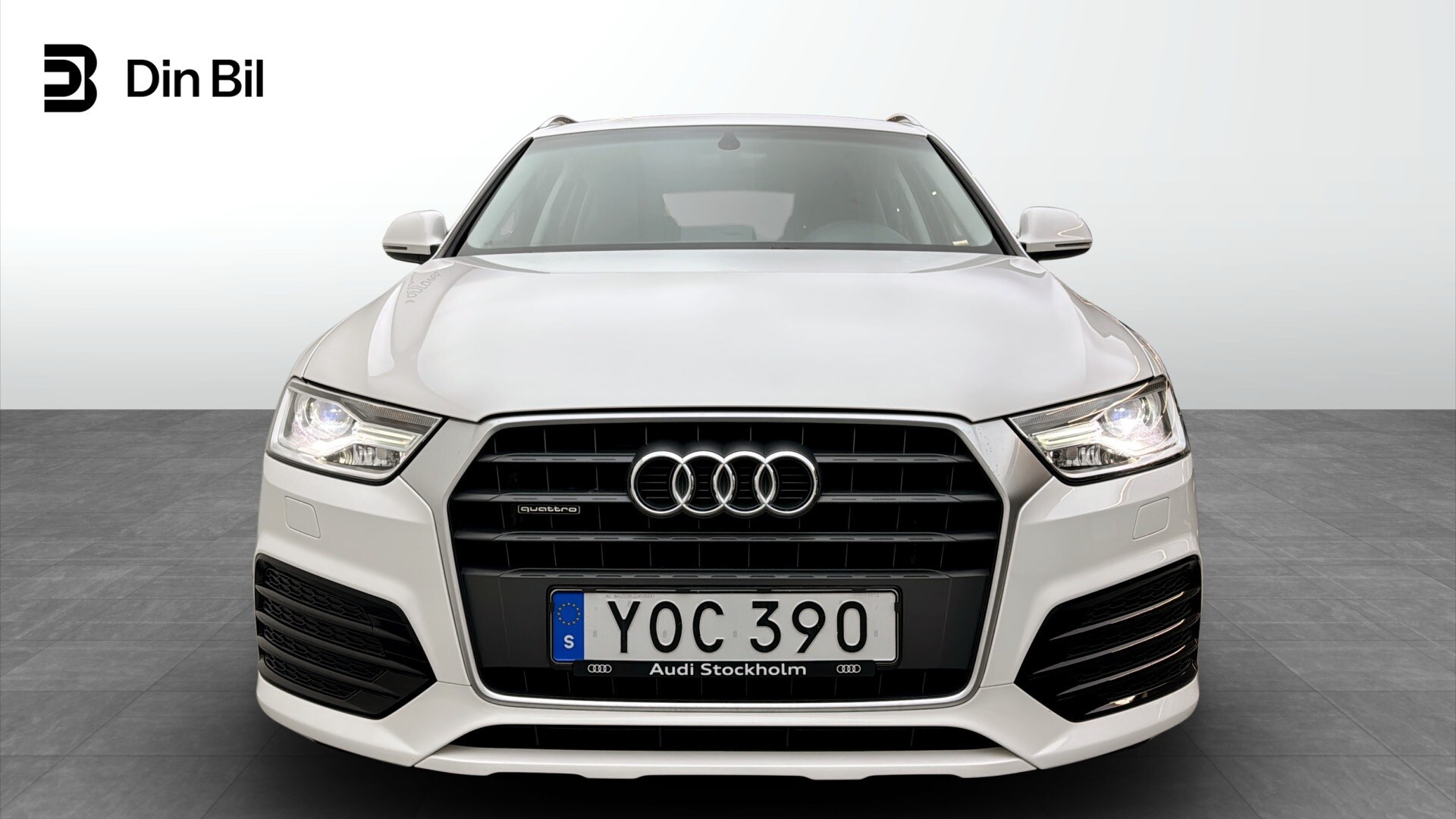 Bild som visar&nbsp;Audi Q3&nbsp;Q3 2.0 TDI quattro Proline Sport 150 hk S tronic - för mer information kontakta din Audi Partner