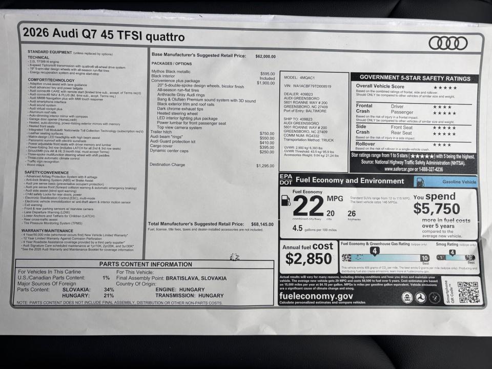 2026 Audi Q7 Premium - Photo 33