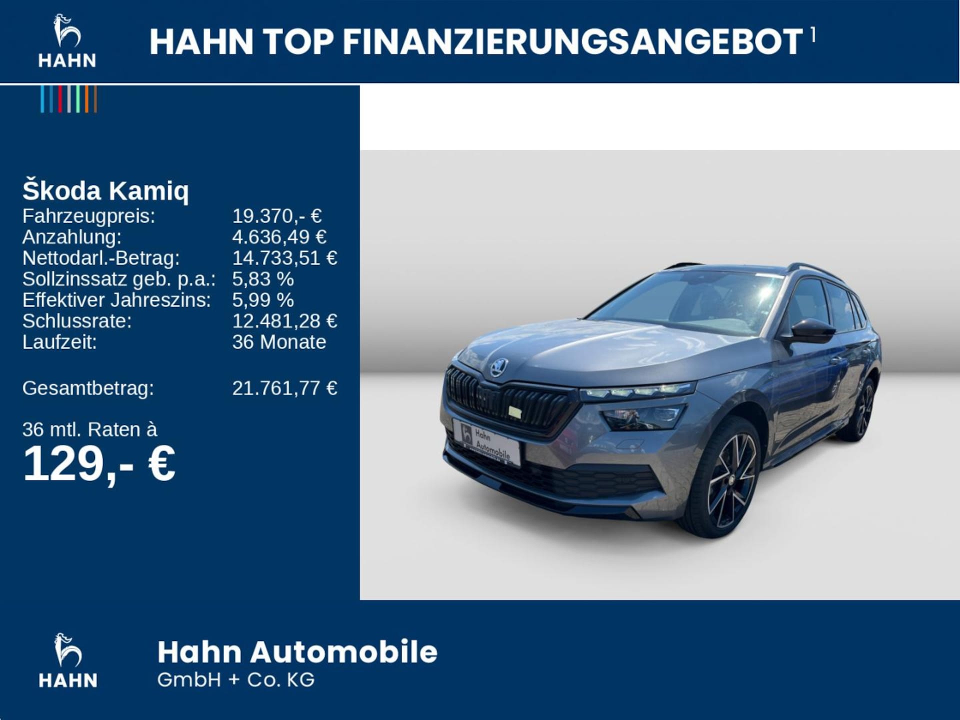 Skoda Kamiq Monte Carlo