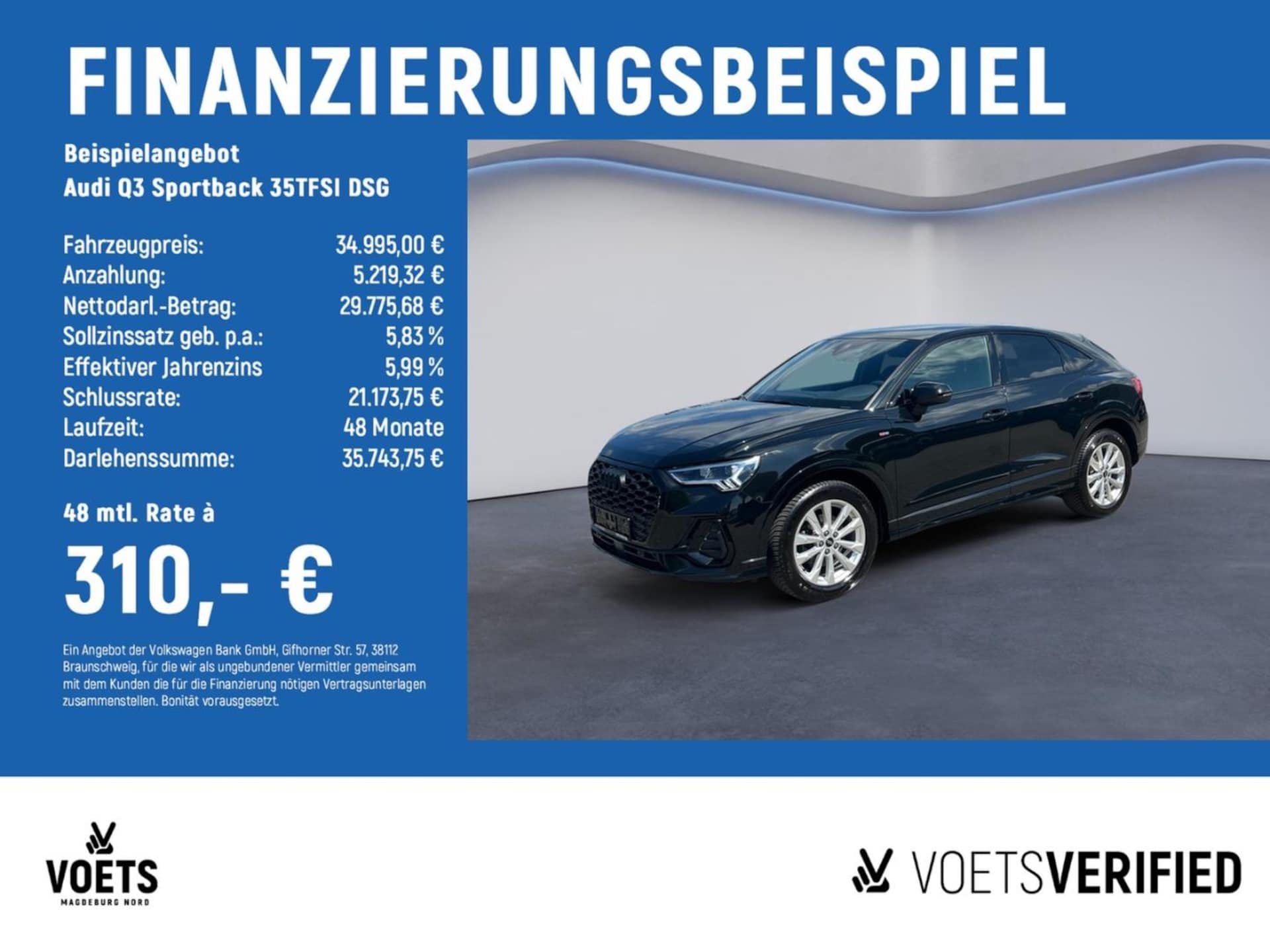 Audi Q3 Sportback S line