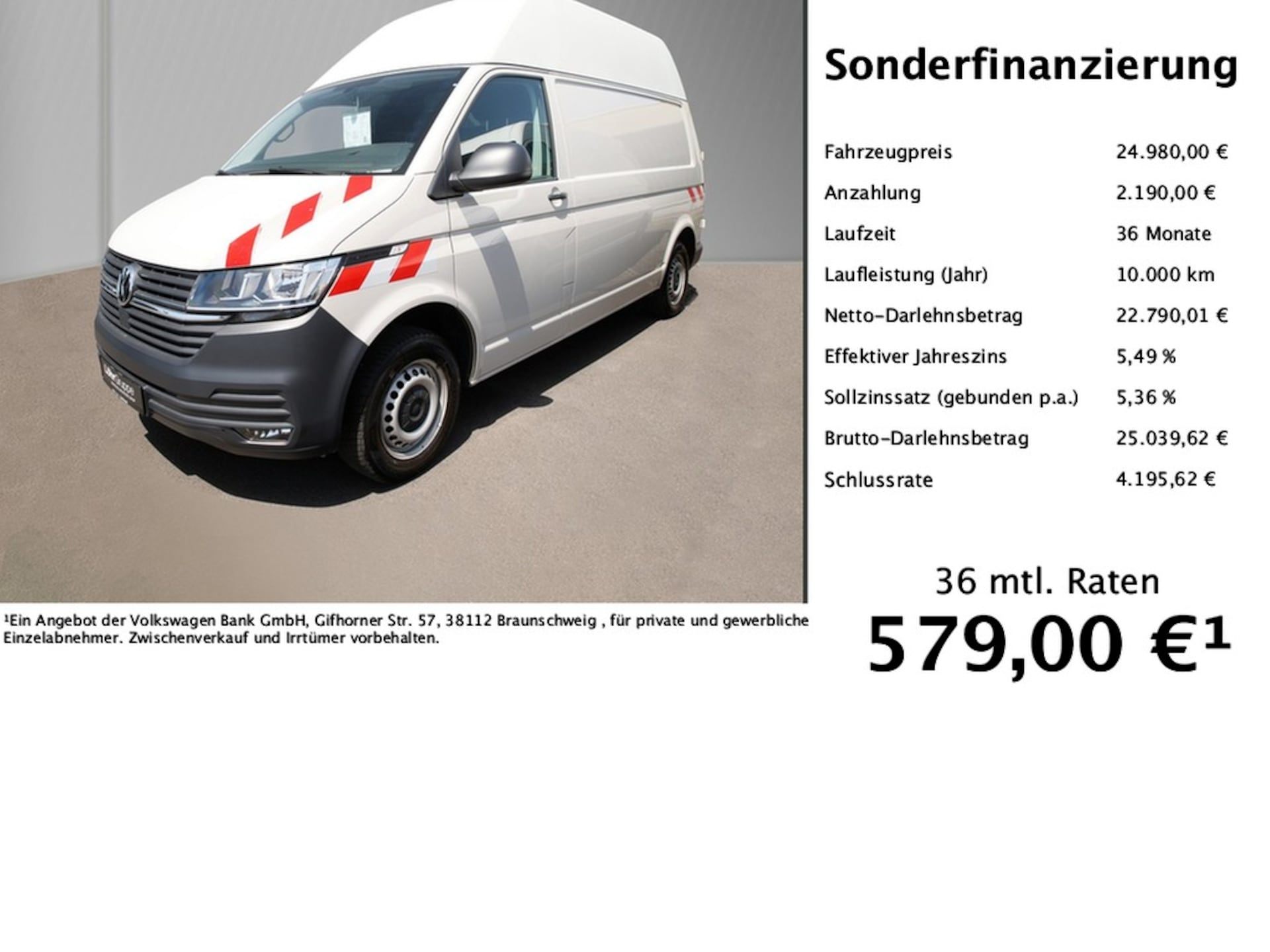 Volkswagen T6.1 Transporter Kasten langer Radstand