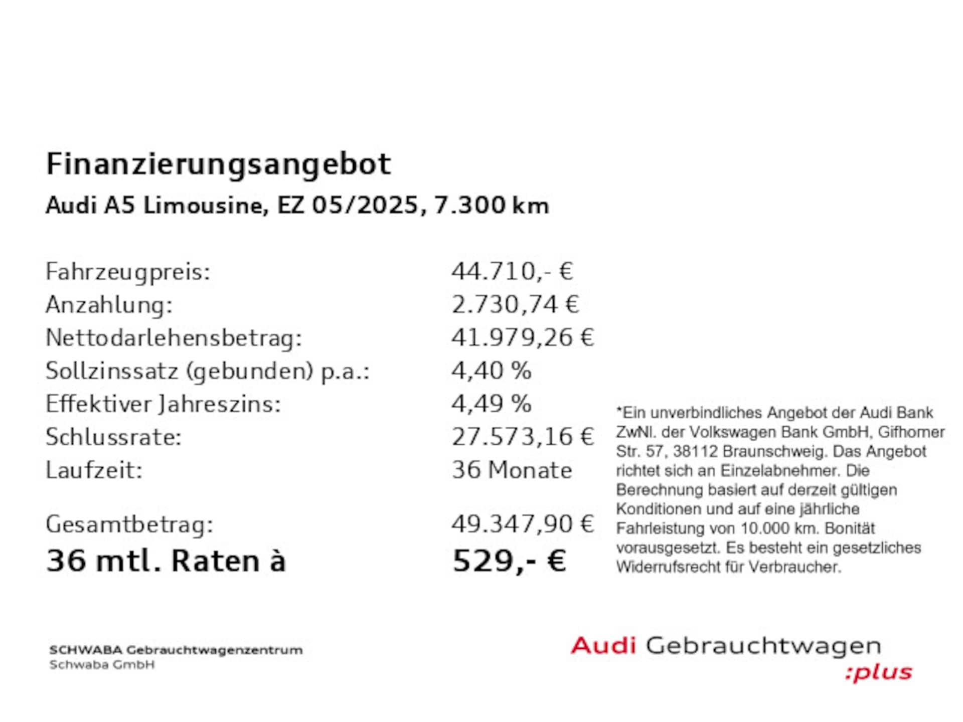 Audi A5 Limousine