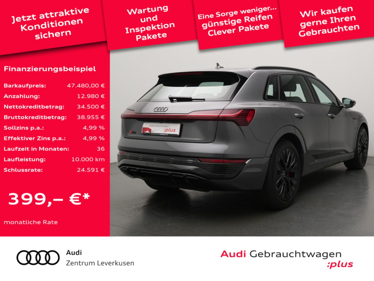 Bild über Audi Q8 e-tron S line 50 e-tron quattro - für weitere Informationen kontaktieren Sie den Audi Partner