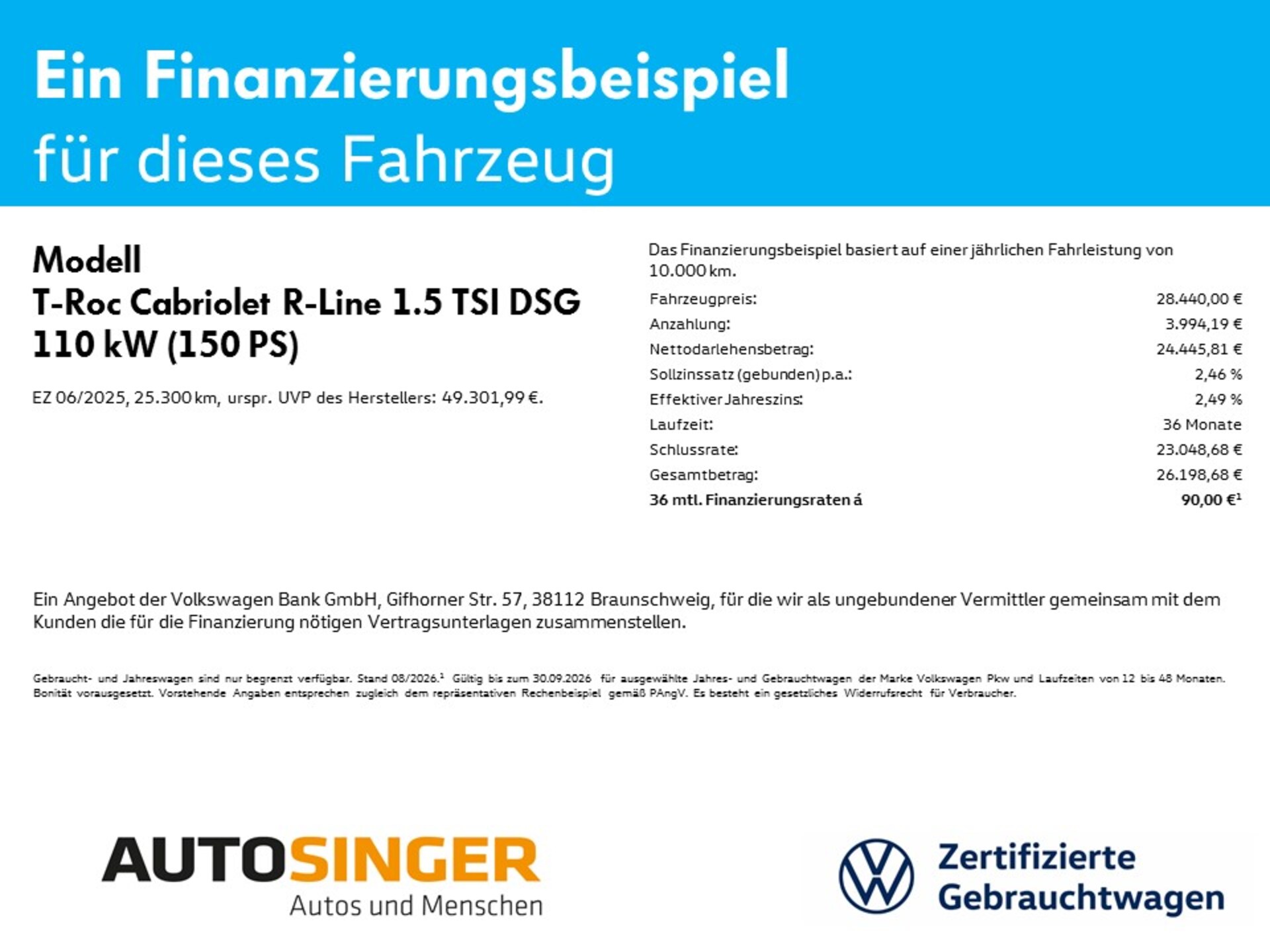 Volkswagen T-Roc Cabriolet R-Line