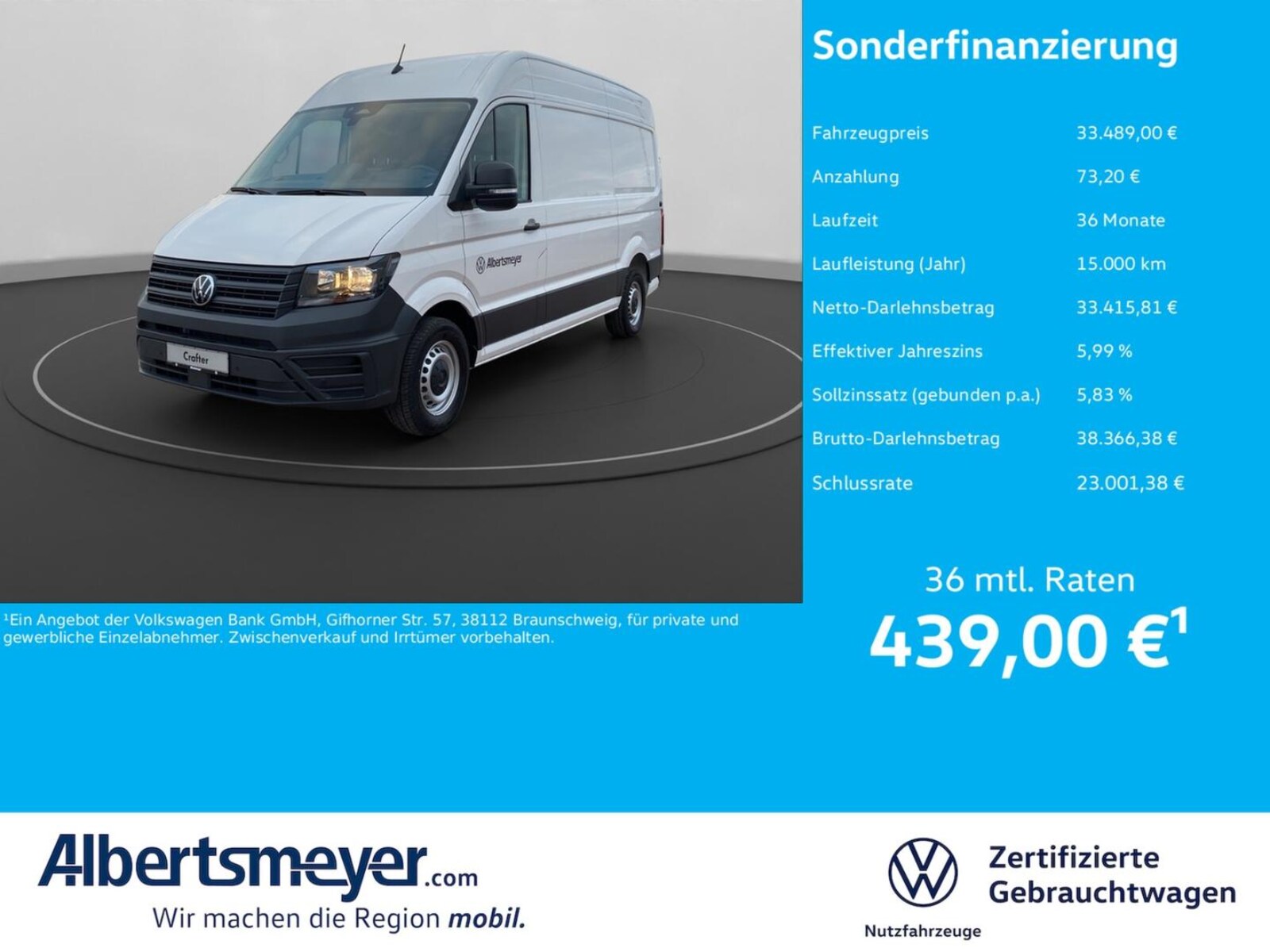 Volkswagen Crafter Kasten mittlerer Radstand – Bild 2