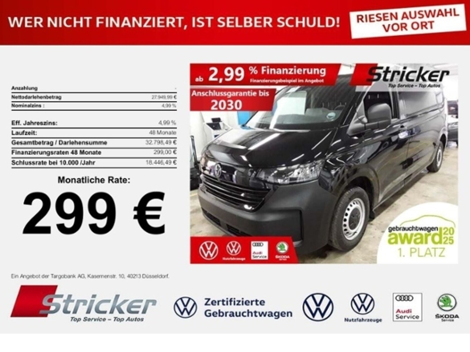 Volkswagen Transporter Kasten langer Radstand