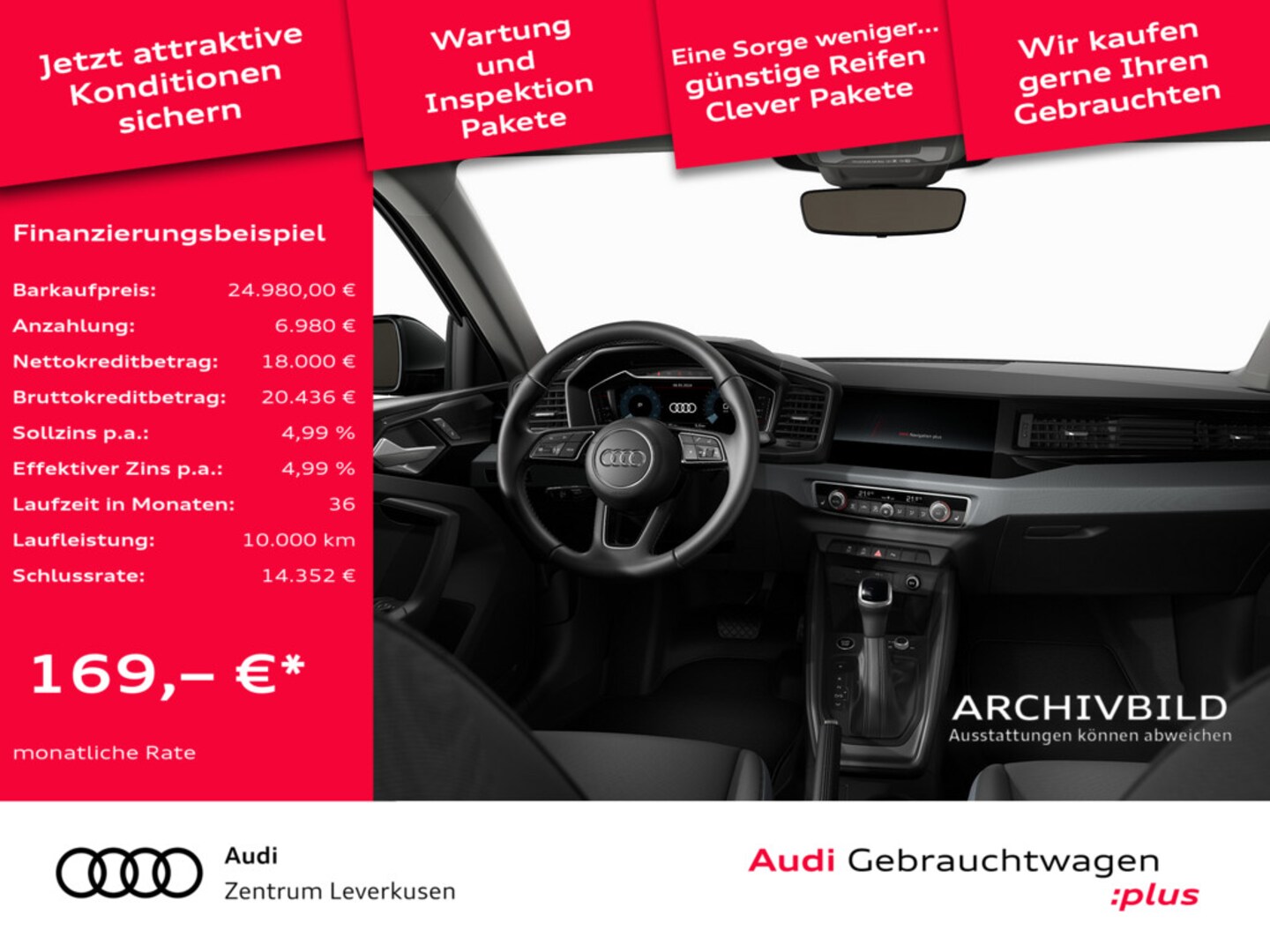 Bild über Audi A1 Sportback S line 35 TFSI S tronic - für weitere Informationen kontaktieren Sie den Audi Partner