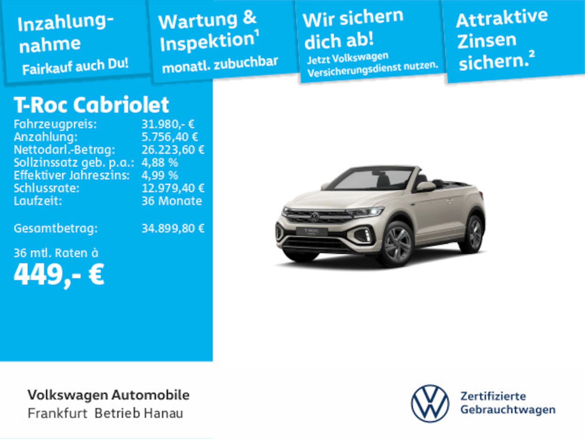 Volkswagen T-Roc Cabriolet R-Line