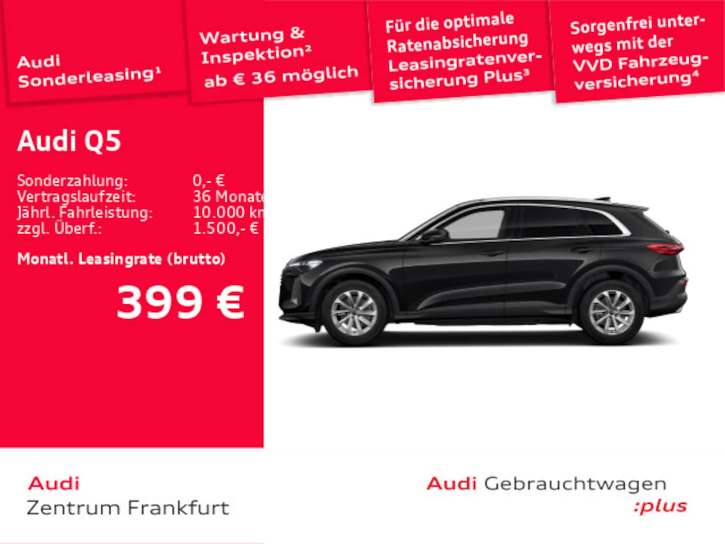 Bild über Audi Q5 SUV TFSI 150 kW S tronic - für weitere Informationen kontaktieren Sie den Audi Partner