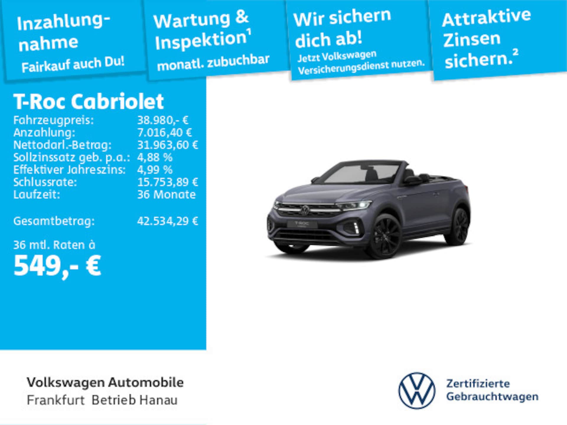 Volkswagen T-Roc Cabriolet R-Line