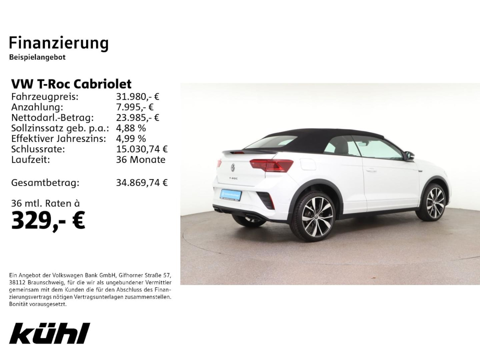 Volkswagen T-Roc Cabriolet R-Line