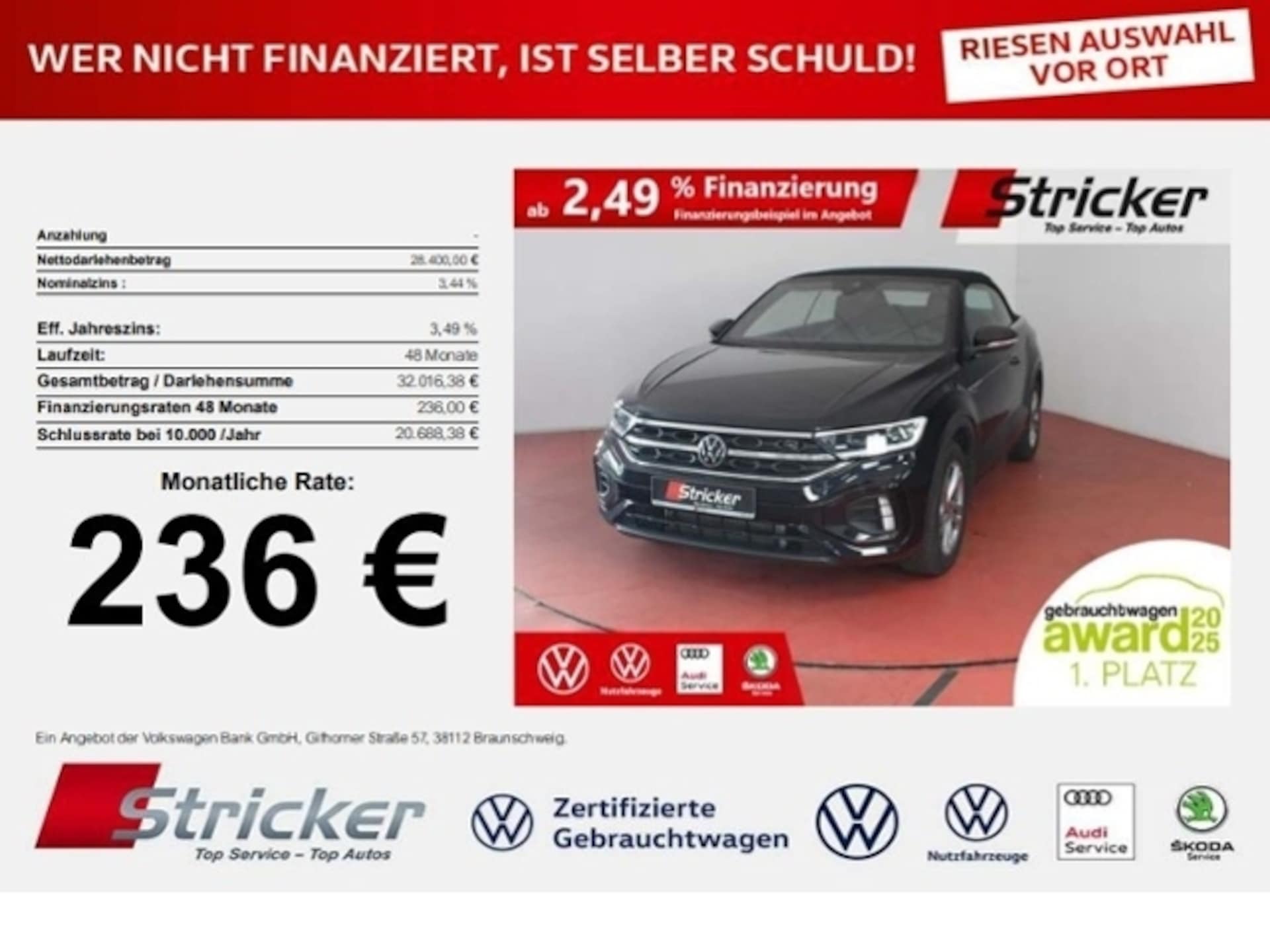 Volkswagen T-Roc Cabriolet R-Line