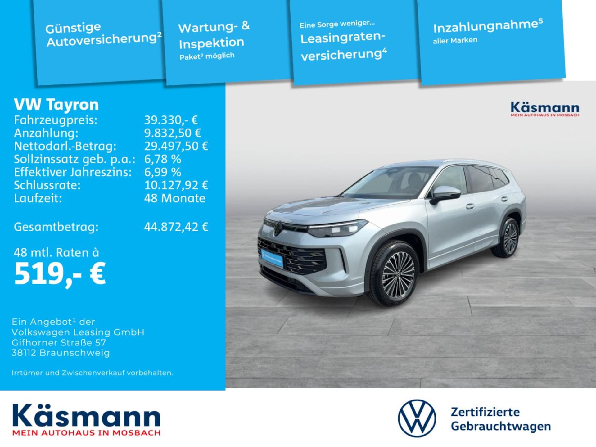 Volkswagen Tayron Elegance